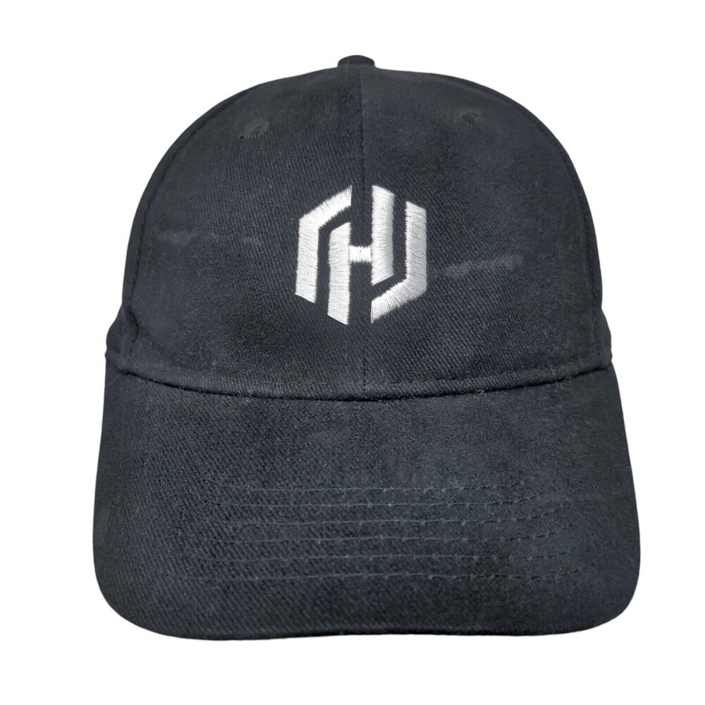 Hashi Corp Slideback Hat Black One Size Adjustable Embroidered Port & Company